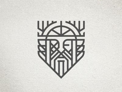 Odin Icon by Ryan Brinkerhoff                                                                                                                                                      More Tattoo Odin, Runes Tattoo, Odin Symbol, Viking Tattoo Symbol, Visuell Identitet, Symbole Viking, Rune Tattoo, Aries Tattoo, Norse Symbols