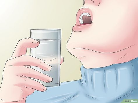 3 Ways to Stop a Cough from Post Nasal Drip - wikiHow Gargle Salt Water, Throat Tea, Saline Nasal Spray, Throat Remedies, Echinacea Tea, Persistent Cough, Mouth Rinse, Dentist Appointment, Rock And Pebbles