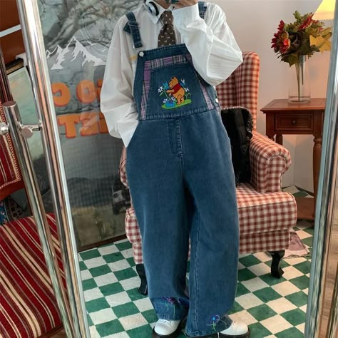 Unbuttoned Overalls Outfit, Pants Overalls Outfit, Overalls Baggy, Plus Size Overalls, Wide Leg Overalls, Cute Overalls, Vintage Overalls, Overall Outfit, Overalls Outfit