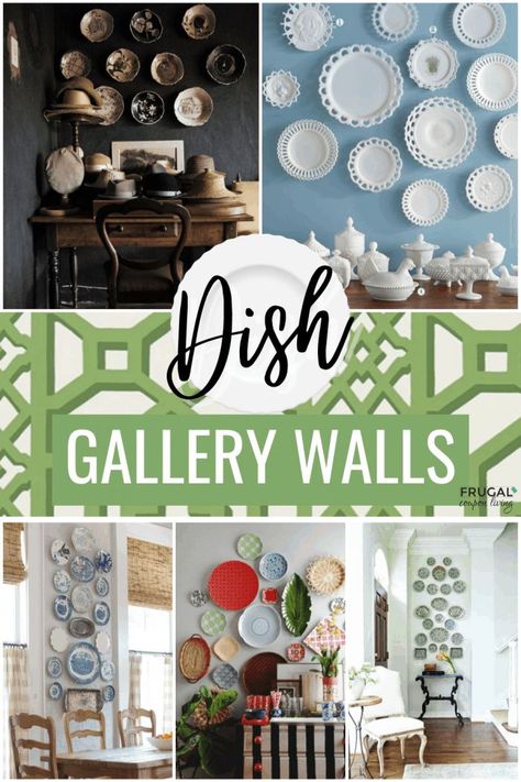 Dish it out! Get inspired by these dish gallery wall ideas. Instead of a picture wall, create a plate wall with decorative plates. Aesthetic wall décor that displays antiques, every day dishes, china, metal, clay and more. Plate Wall Décor for every room of the house - over the couch, in the living room, in the kitchen and more! Home Décor Style and Unique Wall Art using decorative plates. #FrugalCouponLiving #gallerywall #plates #dishes #homedecor Steps Decoration Ideas, Audubon Bird Prints, Vintage Bird Prints, Aesthetic Gallery Wall, Plate Wall Display, Aesthetic Gallery, Gallery Wall Ideas, Decor Color Palette, Wall Displays