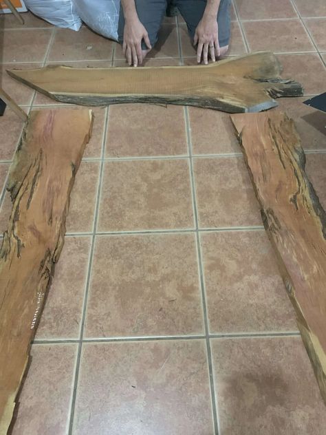 How to Make a Live Edge Mirror - Finding Mandee Barnwood Mirror Frame Diy, Live Edge Trim Molding, Live Edge Mirror Diy, Live Edge Baseboard, Live Edge Mirror Frame, Live Edge Mirror, Pink Tool Set, Live Edge Wood Furniture, Mirror Frame Diy