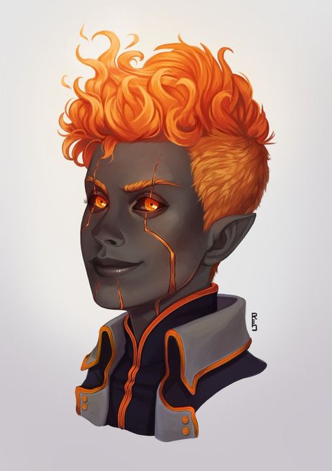 Rachel Denton, Fire Genasi, Dnd Races, D D Character Ideas, Dungeons And Dragons Art, Roleplay Characters, Fantasy Races, Dungeons And Dragons Characters, Dnd Art