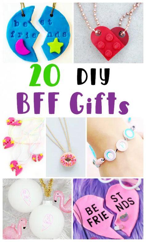 20 Best Friends Forever Gifts To Make Craft For Friends, Easy Diy Gifts For Friends, Crafts For Friends, Bff Quiz, Birthday Craft Gifts, Best Friend Crafts, Diy Bff, Bff Forever, Birthday Details