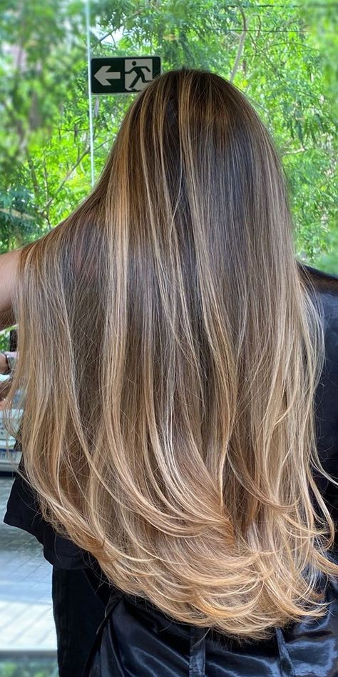 Highlights Brown Hair Balayage, Honey Blonde Balayage, New Hair Color Trends, Golden Brown Hair Color, Rambut Brunette, Blonde Highlights On Dark Hair, Blonde Balayage Highlights, Brown Hair Looks, Brown Hair Inspo