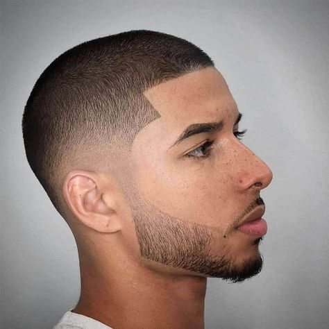 New Men Hairstyles, Buzz Cut Styles, Buzz Haircut, Popular Mens Haircuts, Buzz Cut Hairstyles, Low Fade Haircut, Buzzed Hair, Best Beard Styles, Beard Hairstyle