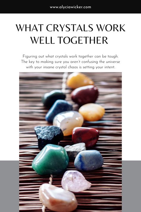 What Crystals Work Well Together  — Alycia Wicker Crystals That Work Well Together, Leo Crystals, Crystals For Wealth, Crystals Healing Grids, Feng Shui Crystals, Crystal Uses, Magical Realism, Chakra Colors, Types Of Crystals