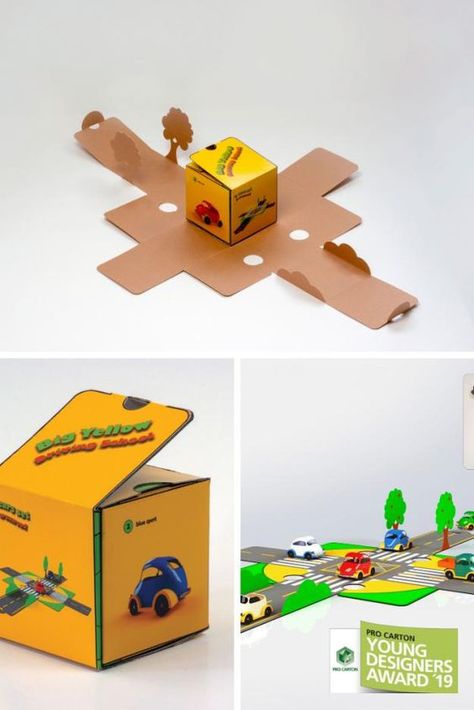 Toy Packaging, Toys By Age, The Toys, Box Packaging Design, Car Toy, Driving School, Packing Design, Food Packaging Design, Sustainable Packaging