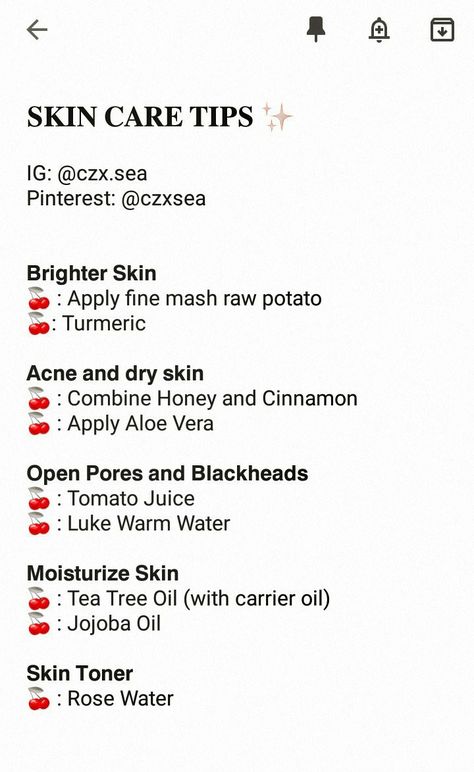 Jojoba Oil Skin, Skincare Remedies, Rose Water Toner, Raw Potato, Basic Skin Care, Basic Skin Care Routine, Tips Skincare, Honey And Cinnamon, Skin Toner