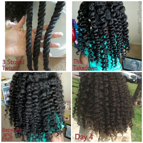 This is something I haven Afro American Hairstyles, Hair Cut For Black Women, Three Strand Twist, Black Women Afro, Women Afro, Short Hair Cut, Natural Hair Twist Out, Natural Kids, American Hairstyles