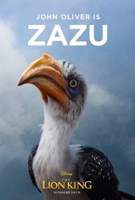 John Oliver is Zazu #TheLionKing The Lion King Movie, The Lion King 2019, Lion King 2019, The Lion King Characters, Watch The Lion King, Lion King Poster, Lion King Pictures, Lion King Movie, Il Re Leone