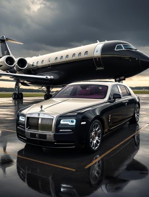 Jets Privés De Luxe, Rolls Royce Wallpaper, Private Jet Travel, Jet Privé, Royce Car, Black Car Service, Plane Flight, Billionaire Lifestyle Luxury Living, Luxury Private Jets