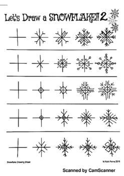 This pdf is two pages. The sheets are easy instruction for drawing snowflakes. It's great for teaching wintertme symmetry. Enjoy ... Drawing Snowflakes, Draw A Snowflake, Incredible Drawings, Winter Windows, Winter Drawing, Easy Christmas Drawings, Nail Art Noel, Winter Art Lesson, Snowflakes Drawing