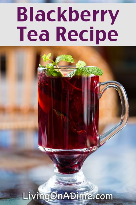 Blackberry Tea Recipe - 13 Homemade Flavored Tea Recipes Flavored Iced Tea, Flavored Tea Recipes, Drinking Healthy, Flavored Iced Tea Recipes, Flavored Teas, Blackberry Tea, Homemade Iced Tea, Tea Drink Recipes, Tea Drinks