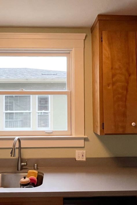 Removing a Pesky Upper Cabinet Opened Up This 1920s San Francisco Kitchen | domino 1920’s Kitchen, 1920 Kitchen, Cape Kitchen, Downstairs Kitchen, 1920s Craftsman, 1920s Kitchen, Kitchen Cabinet Makeover, Green Storage, Terracotta Floors