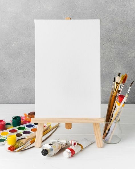 Backgrand Art, Background For Painting, Art Canvas Ideas, Canvas On Easel, Paper Background Design, Brush Art, Paint Canvas, Photo Frame Design, Watercolour Paint