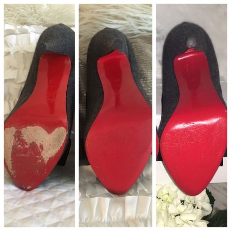 Restore Your Christian Louboutin Red Soles in 3 Steps | Tanya Foster Louboutin Boots Outfit, Louboutin Heels Outfit, Christian Louboutin Outfits, Louboutin Boots, Luxury Heels, Whiskey Lover Gifts, Red Bottom Shoes, Christian Louboutin Boots, Red Louboutin