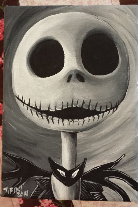 Canvas Sketches, Pumpkin Paint, Nightmare Before Christmas Drawings, Paintings Easy, Christmas Drawings, Jack Skeleton, Skeleton Drawings, Tim Burton Art, Drawing Water