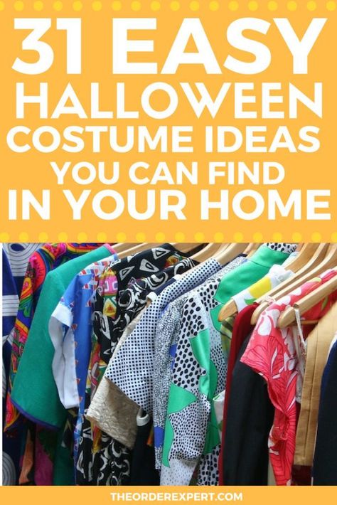 Easy Halloween Costume Ideas You Can Find in Your Home | Easy Halloween costume ideas you can find in your home! Dress up with this list of quick Halloween costume ideas. Pin now, and read later!  #halloweencostumes #halloween At Home Halloween Costumes, Quick N Easy Halloween Costumes, Easy Adult Halloween Costumes, Free Halloween Costumes, Warm Halloween Costumes, Work Appropriate Halloween Costumes, Easy Halloween Costume Ideas, Home Halloween Costumes, Halloween Costum