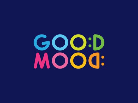 Good Mood Logo by Lavrin UKR See Logo Design, Mood Logo Ideas, Learning Logo Design, Bright Logo Design, Logo Design Colorful, Joy Logo, Bright Logo, Abstract Logo Design, Playful Logo