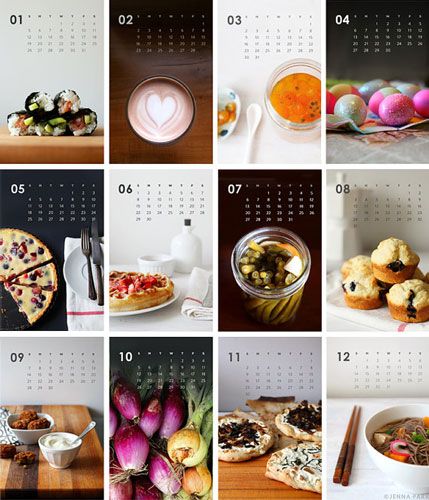 Food, Herbs and Spices: 10 Gorgeous 2014 Calendars | eatwell101.com Food Calendar, Meal Calendar, Calendar Design Template, Table Calendar, Creative Calendar, 달력 디자인, Calendar Layout, Unique Calendar, Printable Calendar Template