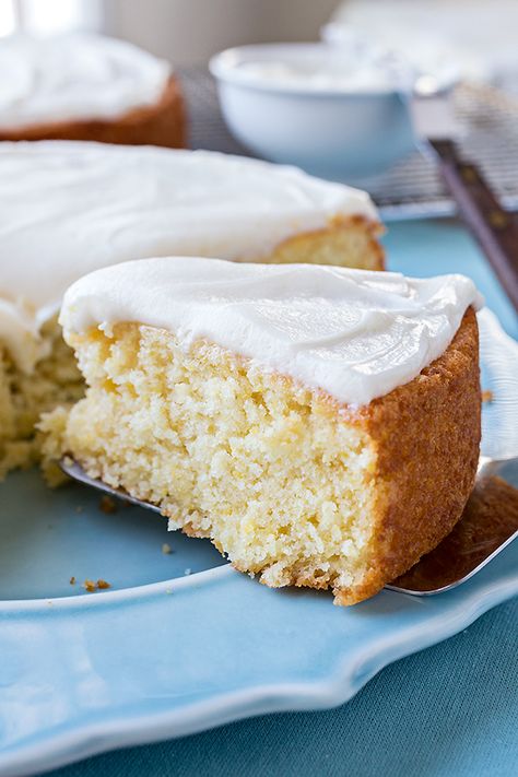 Sweet Cornbread Cake, Salted Honey Butter, Cake Cornbread, Olive Oil Cake Recipe, Cornbread Cake, Lemon Olive Oil Cake, Mascarpone Frosting, Oil Cake, Olive Oil Cake