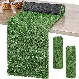 Grass Table Runner Artificial Tabletop Decor Synthetic Turf Grass Placemats Grass Table Liner Green Rug Table Cloths for Parties Wedding Banquet Faux Moss Table Runner (2, 12 x 36 Inch) Golf Table Decorations, Grass Table Runner, Moss Table Runner, Moss Table, Grass Placemats, Golf Theme Party, Tractor Birthday Party, Golf Birthday Party, Faux Moss