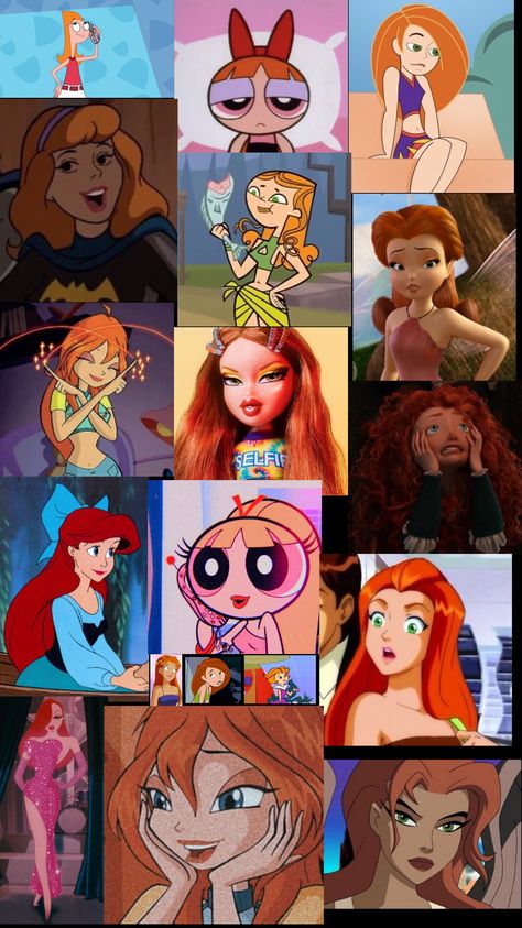 Croquis, Orange Hair Halloween Costumes Women, Red Headed Cartoon Characters, Iconic Red Head Characters, Red Haired Characters Halloween, Red Head Costumes Ideas, Blonde And Ginger Costumes, Halloween Costumes For Dark Red Hair, Ginger Characters Cartoon