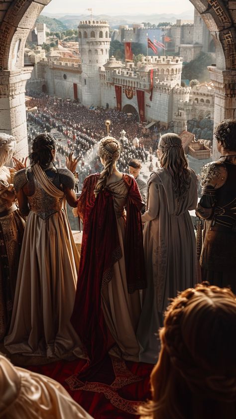 Kingslanding Aesthetic, Royal Kingdom Aesthetic, Royal Fantasy Art, Fantasy Royal Court, Royalty Fantasy Art, Royal Fantasy Aesthetic, Targeryan Aesthetic, Royal Family Aesthetic, High Fantasy Aesthetic