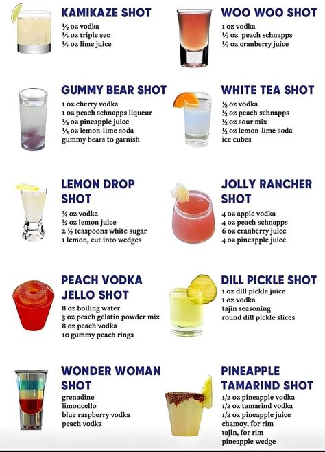 Gummy Bear Shots, Shots Alcohol Recipes, Drinks Alcohol Recipes Easy, Fruity Alcohol Drinks, Bartender Drinks Recipes, Fun Drinks Alcohol, Cherry Vodka, Bartender Drinks, Summer Drinks Alcohol