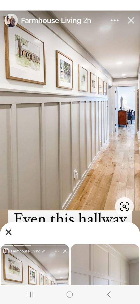 Pictures On Wainscoting, Board And Batten Wall With Chair Rail, Add Character To Hallway, Foyer Millwork Ideas, Front Hall Board And Batten, Chair Rail Entryway, Craftsman Accent Wall Ideas, Wayne Scotting Walls Entryway, Foyer With Wainscoting Entryway