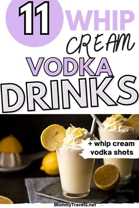 Drinks With Pinnacle Whipped Vodka, Whipped Cream Flavored Vodka Drinks, Whipped Cream Alcohol Drinks, Vodka Whipped Cream Recipe, Vodka Infused Whipped Cream, Whip Shots Vodka, Drinks To Make With Whipped Vodka, Whipped Cream Vodka Drinks Recipes, Pinnacle Whipped Vodka Jello Shots