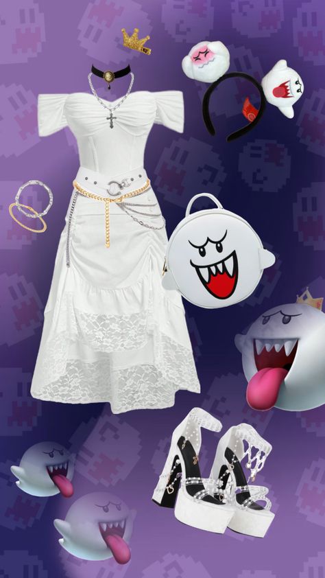 King Boo #kingboo #mario Boo Cosplay, King Boo Mario, Boo Mario, Boo Halloween Costume, Boo Costume, Mario Costume, King Boo, Halloween Boo, Mario