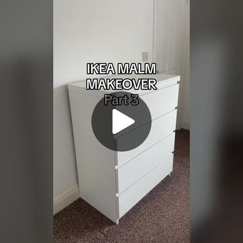 Ikea Malm Drawers Makeover, Malm 4 Drawer Dresser, Malm Drawers Makeover, Ikea Drawers Makeover, Ikea White Furniture, Ikea Malm Diy, Ikea Chest Of Drawers Hack, Malm Drawers Hack, Ikea Malm Chest Of Drawers