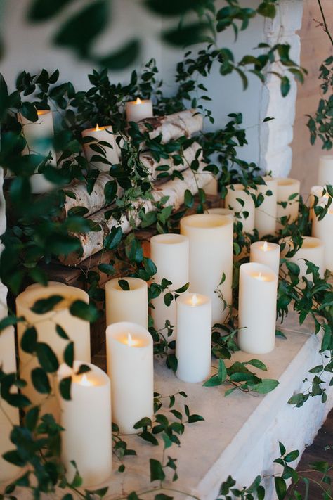 The Big Fake Wedding event in Dallas Wedding Decor Fake Candles, Wedding Fake Candles, Fake Candle Centerpieces, Fake Candle Decor, Fake Candles Wedding, Fake Candle, Wedding Staircase, Ivy Wedding, Ideas Wedding Party