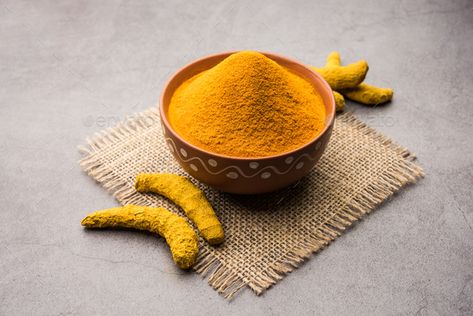 Organic Haldi or Turmeric powder spice pile in a bowl with whole, selective focus by stockimagefactory. Organic Dry turmeric or Haldi powder also known as curcuma longa linn, selective focus #Sponsored #spice, #pile, #bowl, #powder Haldi Powder, Organic Turmeric Powder, Natural Immune Boosters, Animation Videos, Anti Aging Supplements, Organic Spice, Gourmet Treats, Turmeric Powder, Eastern Cuisine