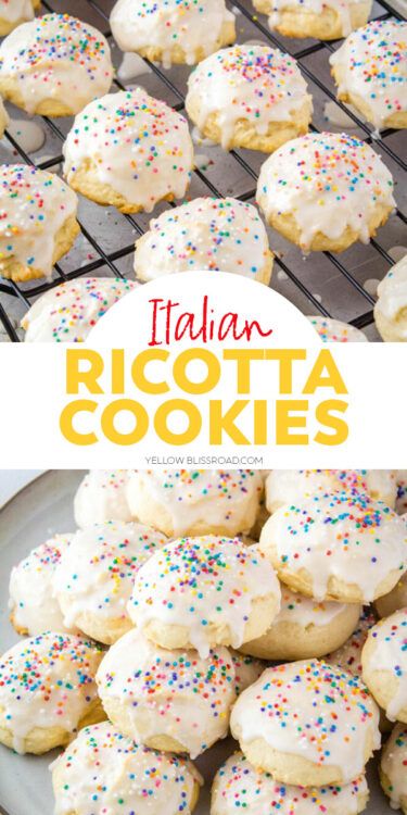 60 Cookies, Ricotta Cheese Cookies, Christmas Dessert Tray, Ricotta Cookies Recipe, Dieting Foods, Gnocchi Pesto, Italian Ricotta Cookies, Dessert Christmas, Ricotta Cookies