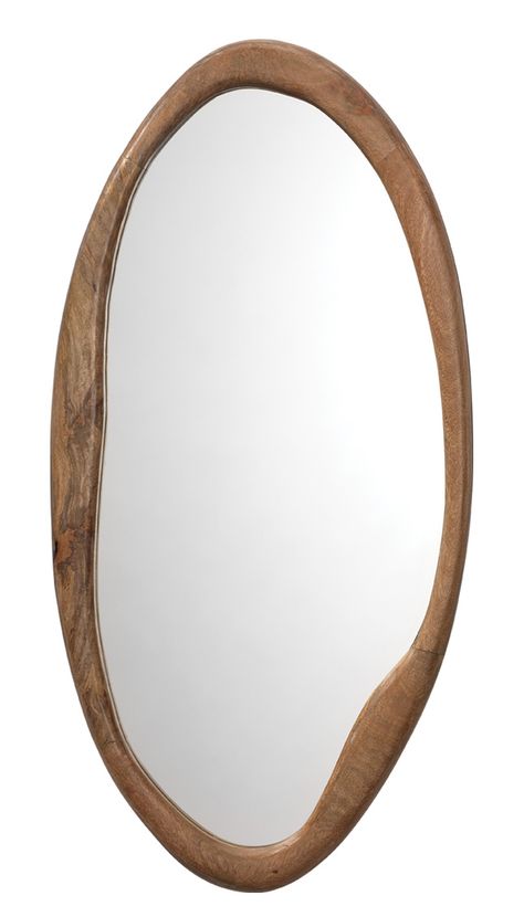 Jamie Young Organic Nature, Jamie Young, Oval Wall Mirror, Wood Wall Mirror, Wooden Mirror, Rectangle Mirror, The Untamed, Natural Wood Finish, Oval Mirror