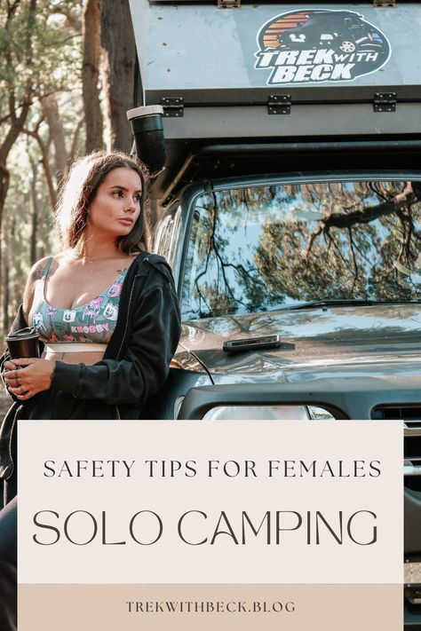 Solo Car Camping Women, Solo Camping Women, Tips For Females, Camping Solo, Must Have Camping Gear, Car Camping Essentials, Camping Meal Planning, Camping Colorado, Camping Uk