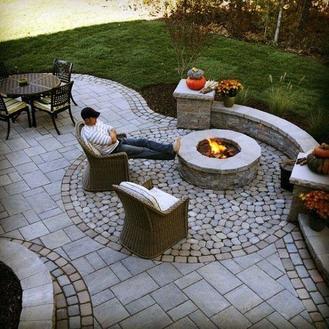 Top 60 Best Paver Patio Ideas - Backyard Dreamscape Designs Garden Design, Lake House Patio, Outdoor Patio Ideas Backyards, Traditional Patio, Concrete Patio Designs, Backyard Garden Landscape, Patio Tiles, Fire Pit Patio, Yard Design