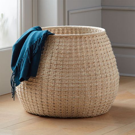 Storage Baskets: Metal, Rope, Jute and More | CB2 Metal Bins, Modern Baskets, Wire Basket Storage, Natural Baskets, White Baskets, Basket Organizer, Laundry Baskets, Wire Storage, Woven Baskets Storage