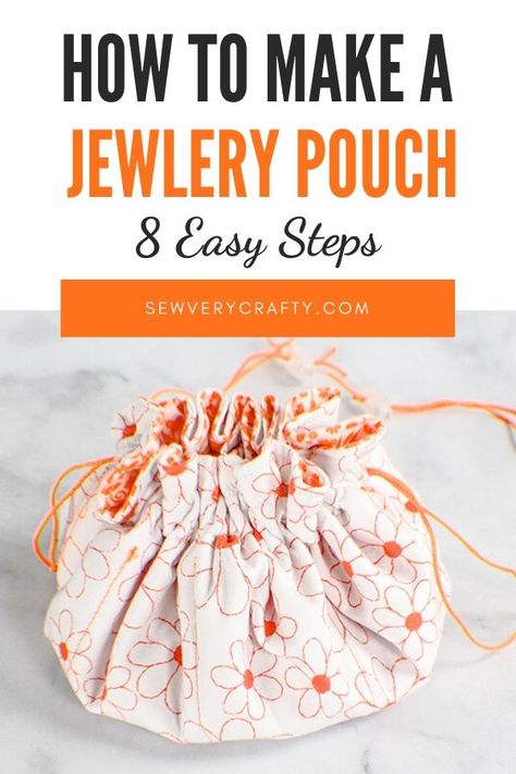 Diy Jewellery Pouch, Melanie Ham, Drawstring Jewelry Pouch, Diy Handmade Bags, Beginners Sewing, Pouch Diy, Pouch Sewing, Basic Sewing, Pouch Pattern