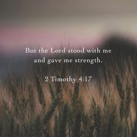 But The Lord Stood With Me, God Give Me Strength, 2 Timothy 4 17, Great Bible Verses, Strength Bible, Christian Wallpapers, Give Me Strength, 2 Timothy, Christian Art