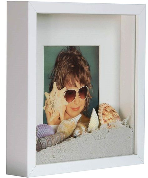 PRICES MAY VARY. Design: 3D Shadow Box Frame is perfect for display your memorabilia behind the glass; frame cames with hanging hardware for display in both horizontal and vertical formats; can be displayed on the wall, desktop, tabletop or a mantel Quality: Durable, made of high quality FSC certified wood composite (MDF) fitted with 2 mm lead-free glass; preserves your photos, memories, cards, tickets; BD ART developed eco-friendly carton packaging that helps ensure safe delivery of fragile ite Square Picture Frame, 3d Square, Bd Art, Behind The Glass, Wood Composite, 3d Shadow Box, White Picture Frames, Craft Corner, Wedding Crafts