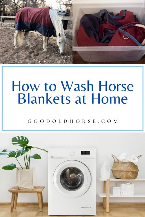 How to Wash Horse Blankets at Home - Good Old Horse Washing Horse Blankets, Front Loading Washing Machine, Horse Blankets, Home Good, Stables, Good Old, Air Dry, Washing Machine, Blankets