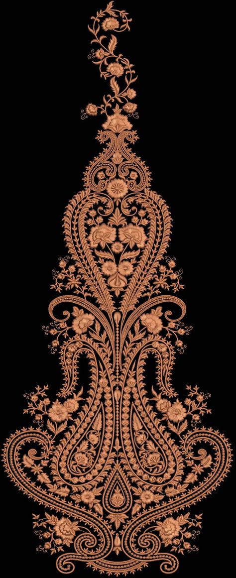 Neck Lines, Paisley Motif, Paisley Art, Border Embroidery Designs, Couture Embroidery, Border Embroidery, Embroidery Neck Designs, Animal Designs, Embroidery Motifs