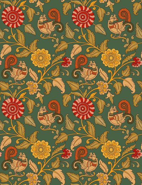 Kalamkari Patterns Design, Kalamkari Allover Pattern, Kalamkari Wallpaper, Kalmkari Pattern Allover, Kalamkari Prints Patterns, Kalamkari Allover, Kalamkari Pattern, Kalamkari Prints, Flower Pattern Design Prints