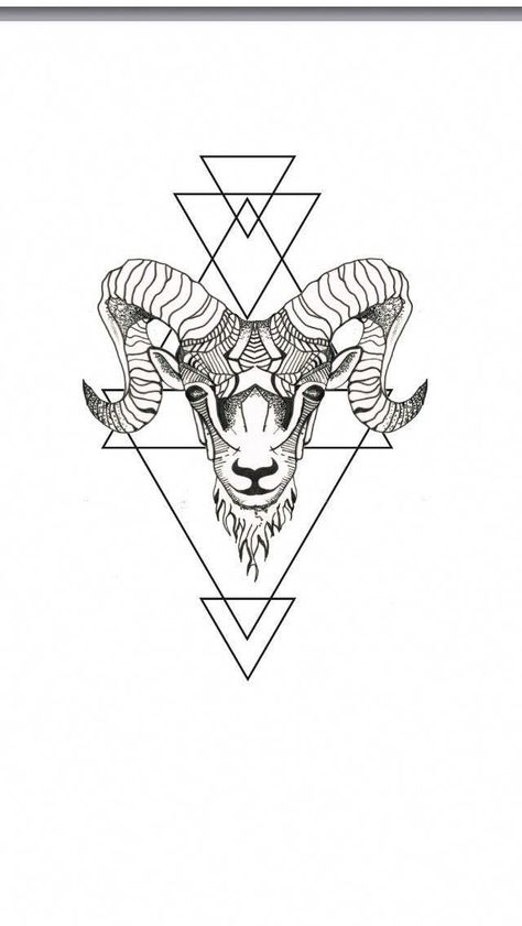 Aries Zodiac Tattoos, Aquarius Constellation Tattoo, Arte Aries, Ram Tattoo, Capricorn Tattoo, Aries Tattoo, Lucet, Zodiac Sign Tattoos, Inspiration Tattoos