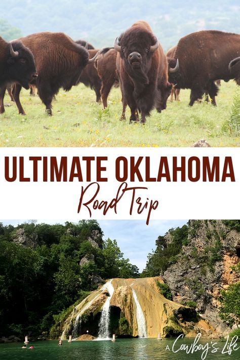 Places to visit on a Oklahoma Road Trip - A Cowboys Life Oklahoma Road Trip, Oklahoma Vacation, Fun Trips, Oklahoma Travel, Motorcycle Rides, Usa Roadtrip, Road Trip Places, Trip Packing, Travel Oklahoma