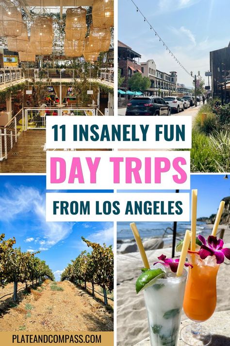 fun day trips from Los Angeles Los Angeles Day Trips, Los Angeles Bucket List, Los Angeles Travel Guide, Los Angeles Vacation, Best Weekend Trips, 1 Day Trip, Visit Los Angeles, Los Angeles With Kids, Los Angeles Travel