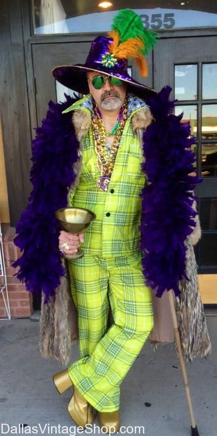 70s Retro Huggy Bear Outfit, 70s Leisure Suit Mardi Gras Disco King, 70s Vintage Clothing & Accessories In Stock Dallas 1970s Costume Ideas, Disco Outfit 70s, Gala Attire, Mardi Gras Birthday, Sunday Brunch Outfit, Mardi Gras Ideas, Mardi Gras Theme, 70's Party, Mardi Gras Decor